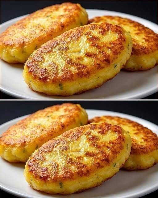 Golden Potato and Cheese Breakfast Patties